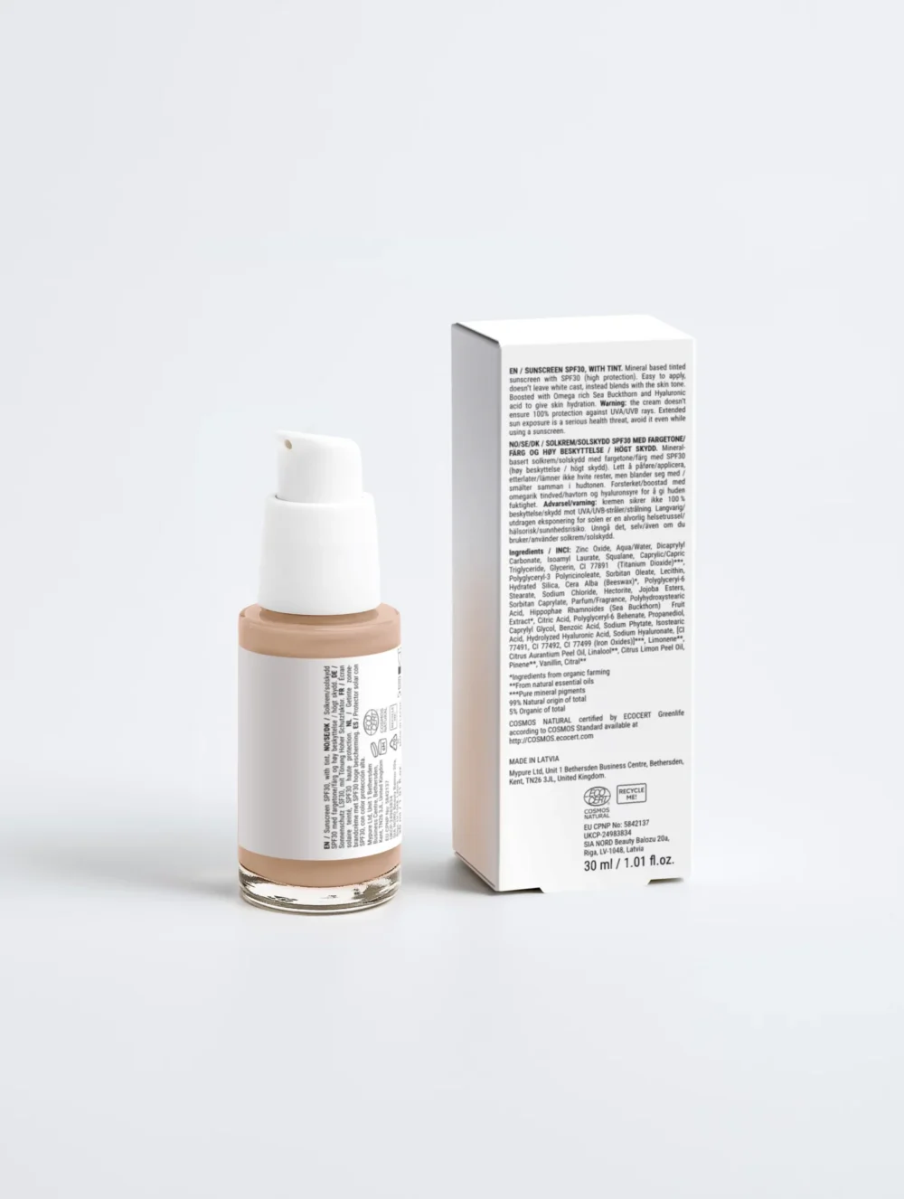 F5P0BzISMauxvE8TOrGecnVIJ-Qg6Xwq.jpg Crème solaire teintée SPF 30 minérale Saniva, Protection Teintée, flacon airless 30 ml